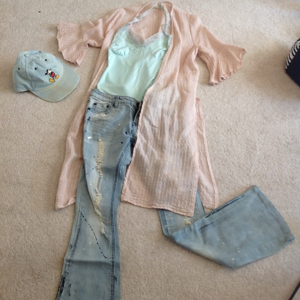 Classic light wash jeans
